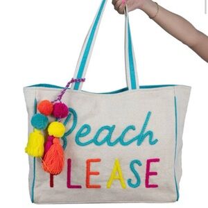 Katydid Multicolor 'Beach Please' Tote Bag